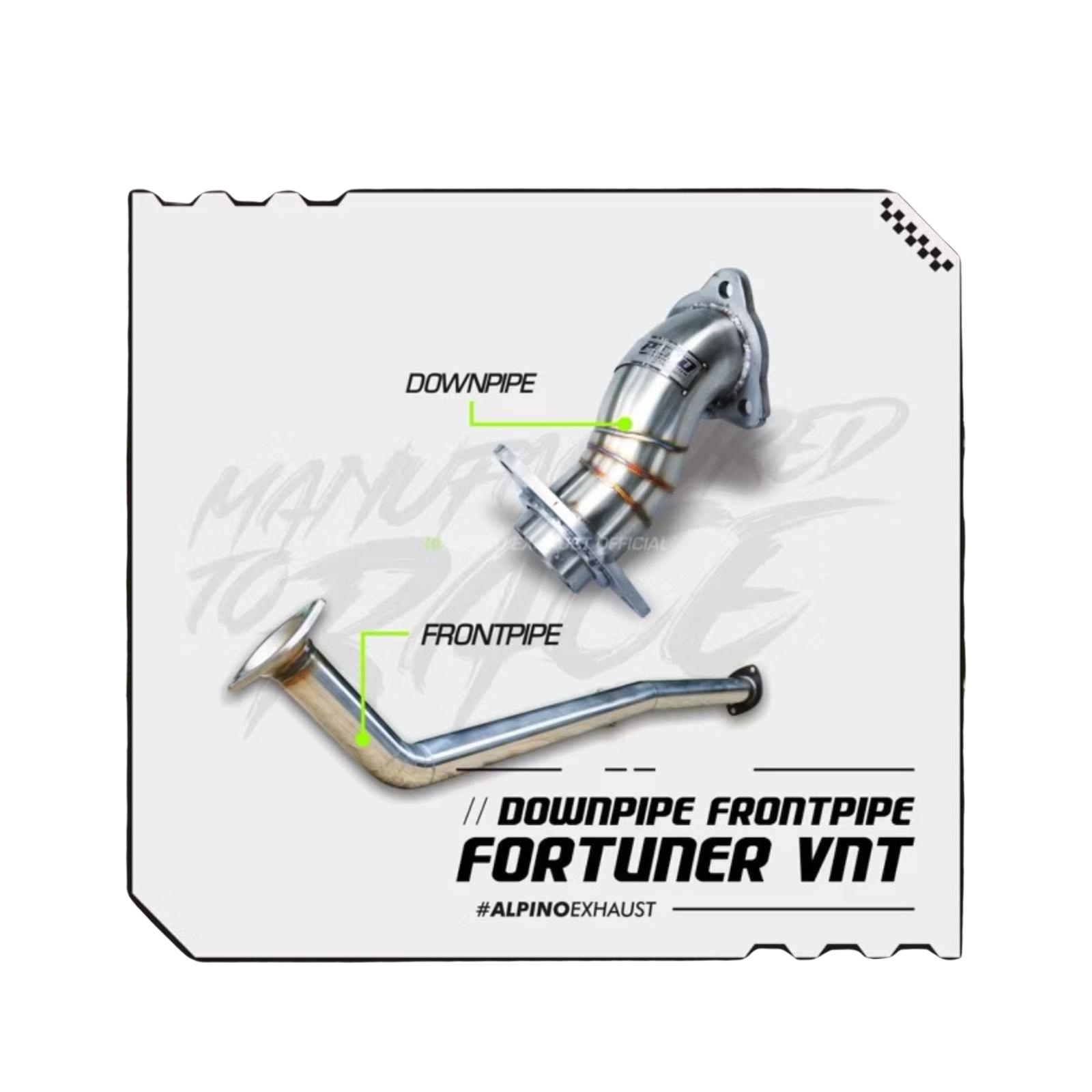 Downpipe Frontpipe Fortuner VNT Alpino