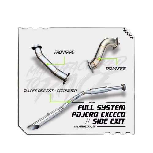 Alpino Full System Side Exit Old Pajero Dakar Exceed